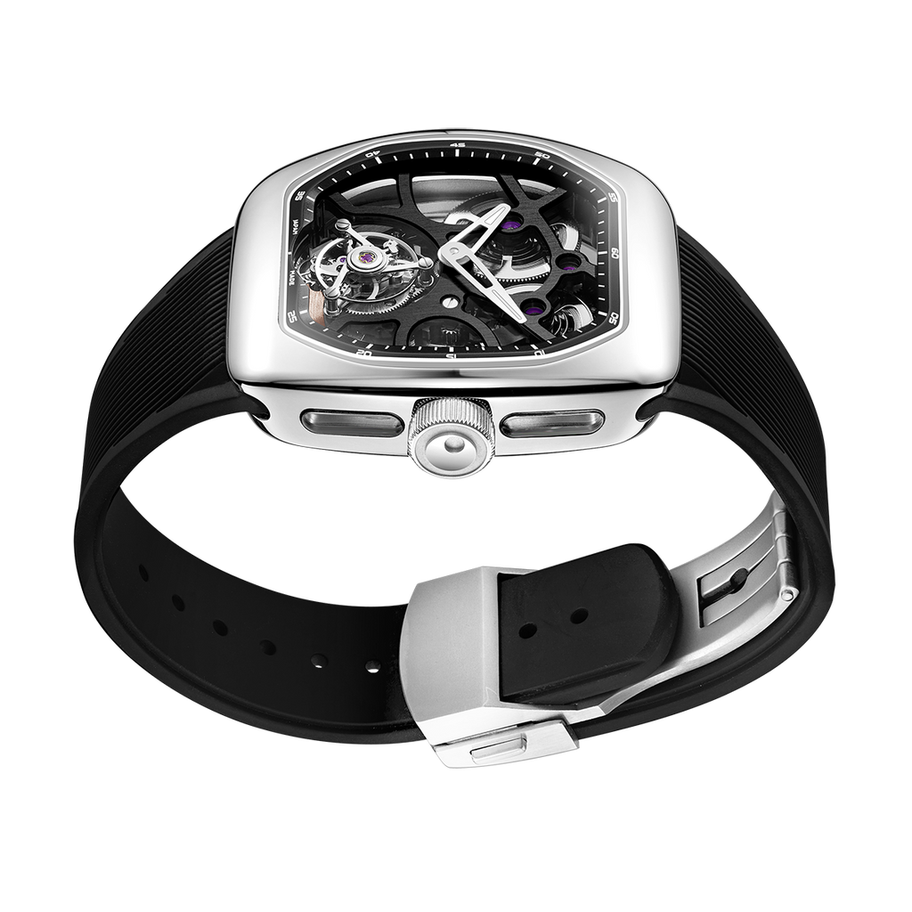 ZEROO T9-01 UFO FULL SKELETON AUTOMATIC TOURBILLON Watch For Gents - ZT009-01PSBB