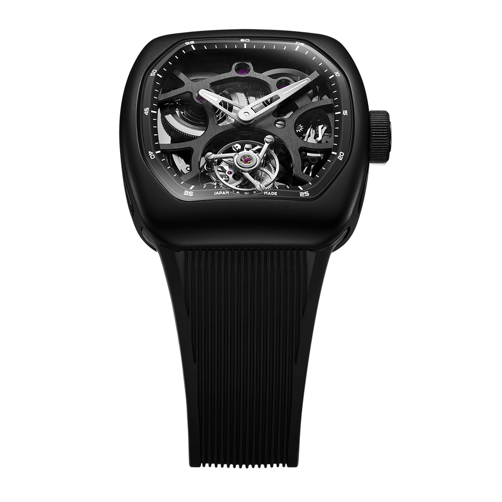 ZEROO T9-01 UFO FULL SKELETON AUTOMATIC TOURBILLON Watch For Gents - ZT009-01SBBB