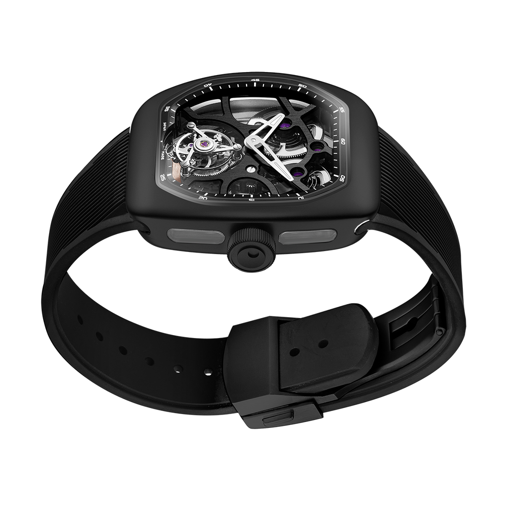 ZEROO T9-01 UFO FULL SKELETON AUTOMATIC TOURBILLON Watch For Gents - ZT009-01SBBB