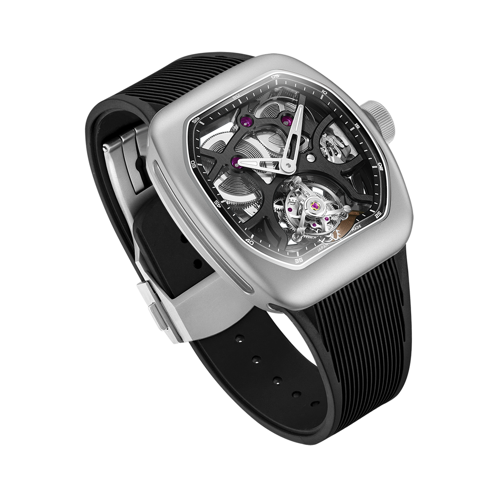 ZEROO T9-01 UFO FULL SKELETON AUTOMATIC TOURBILLON Watch For Gents - ZT009-01SSBB