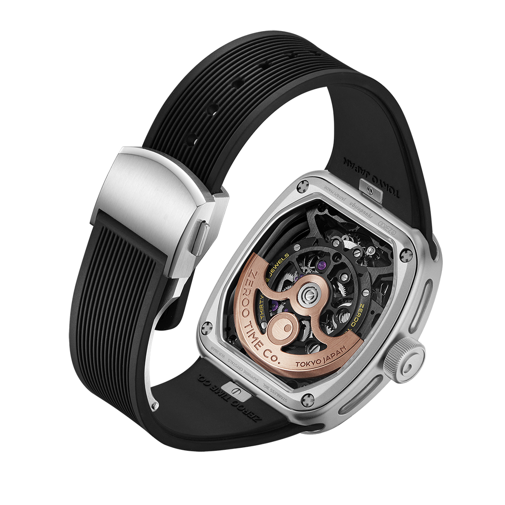 ZEROO T9-01 UFO FULL SKELETON AUTOMATIC TOURBILLON Watch For Gents - ZT009-01SSBB