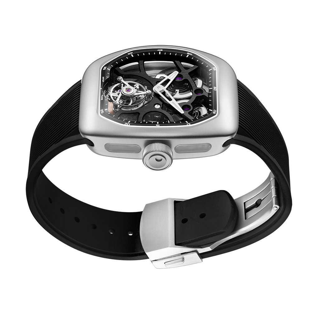 ZEROO T9-01 UFO FULL SKELETON AUTOMATIC TOURBILLON Watch For Gents - ZT009-01SSBB