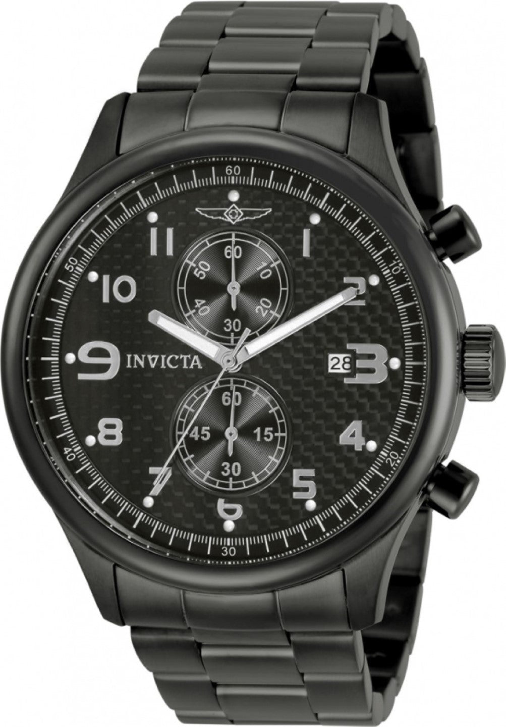 Invicta Specialty Analog Black Dial MenS Watch - 0368