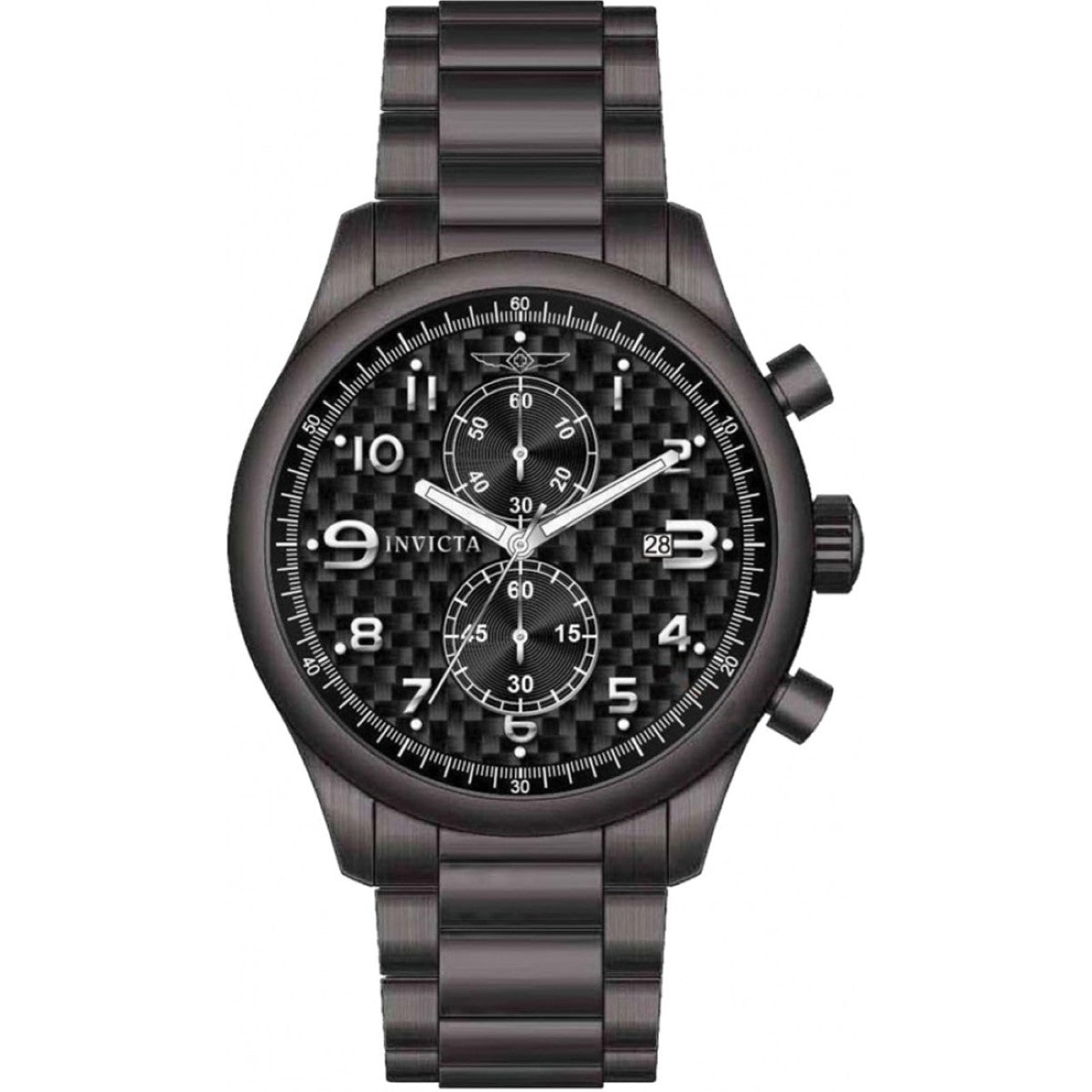 Invicta Specialty Analog Black Dial MenS Watch - 0368