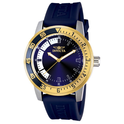 Invicta Specialty Analog Blue &amp; White Dial Gents Watch - 12847