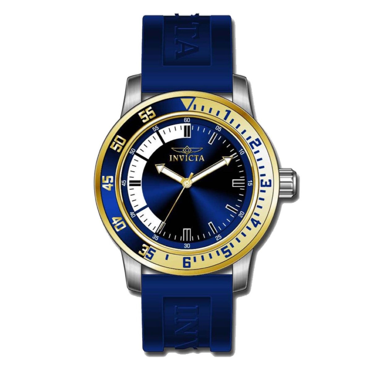 Invicta Specialty Analog Blue &amp; White Dial Gents Watch - 12847