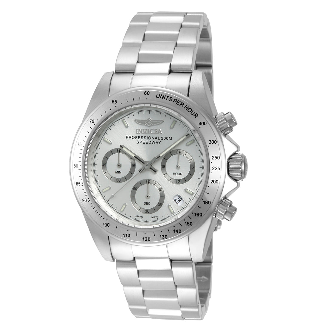 Invicta MenS Silver Stainless Steel Analogue Watch - 14381