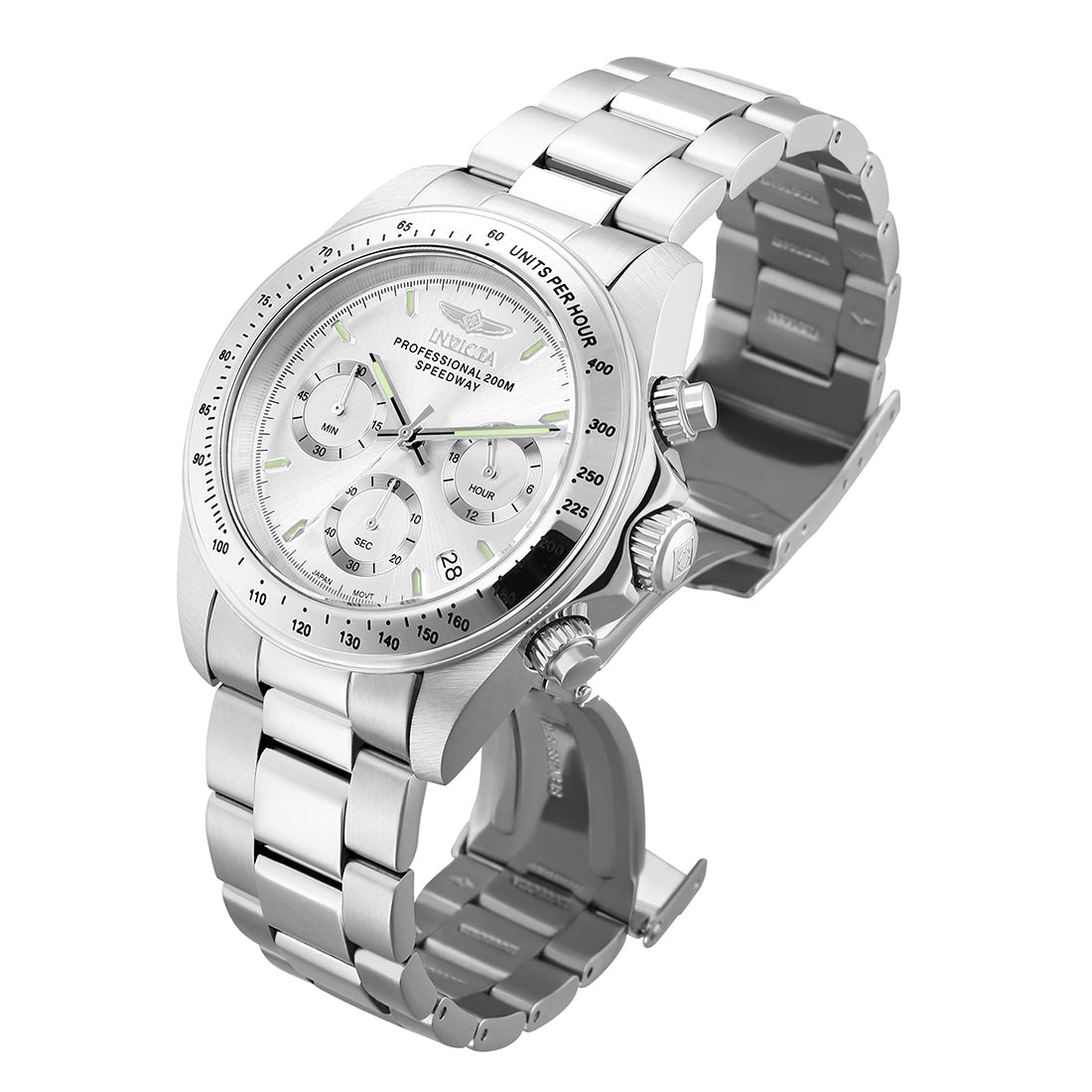 Invicta MenS Silver Stainless Steel Analogue Watch - 14381
