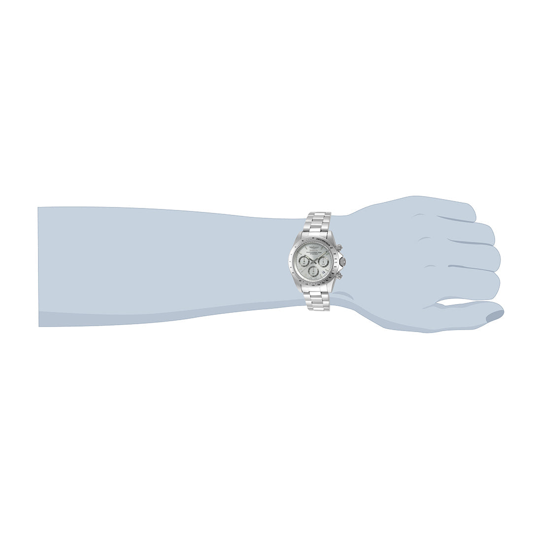 Invicta MenS Silver Stainless Steel Analogue Watch - 14381