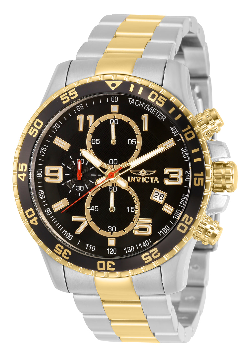 Invicta Specialty Quartz Black Dial Analog Watch For Gents - 14876