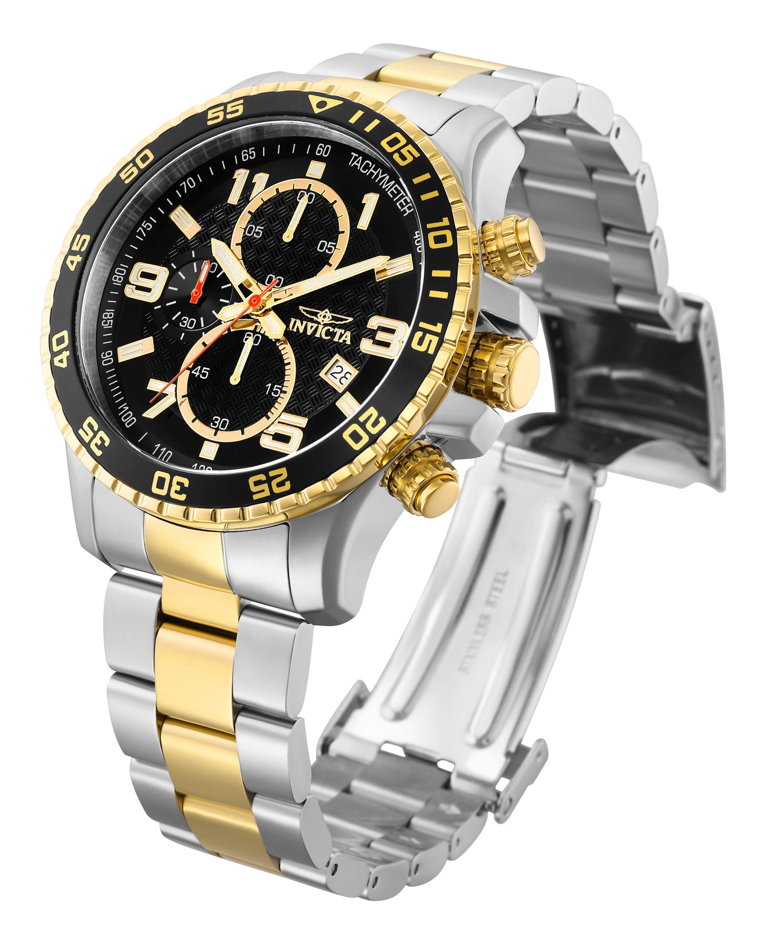 Invicta Specialty Quartz Black Dial Analog Watch For Gents - 14876
