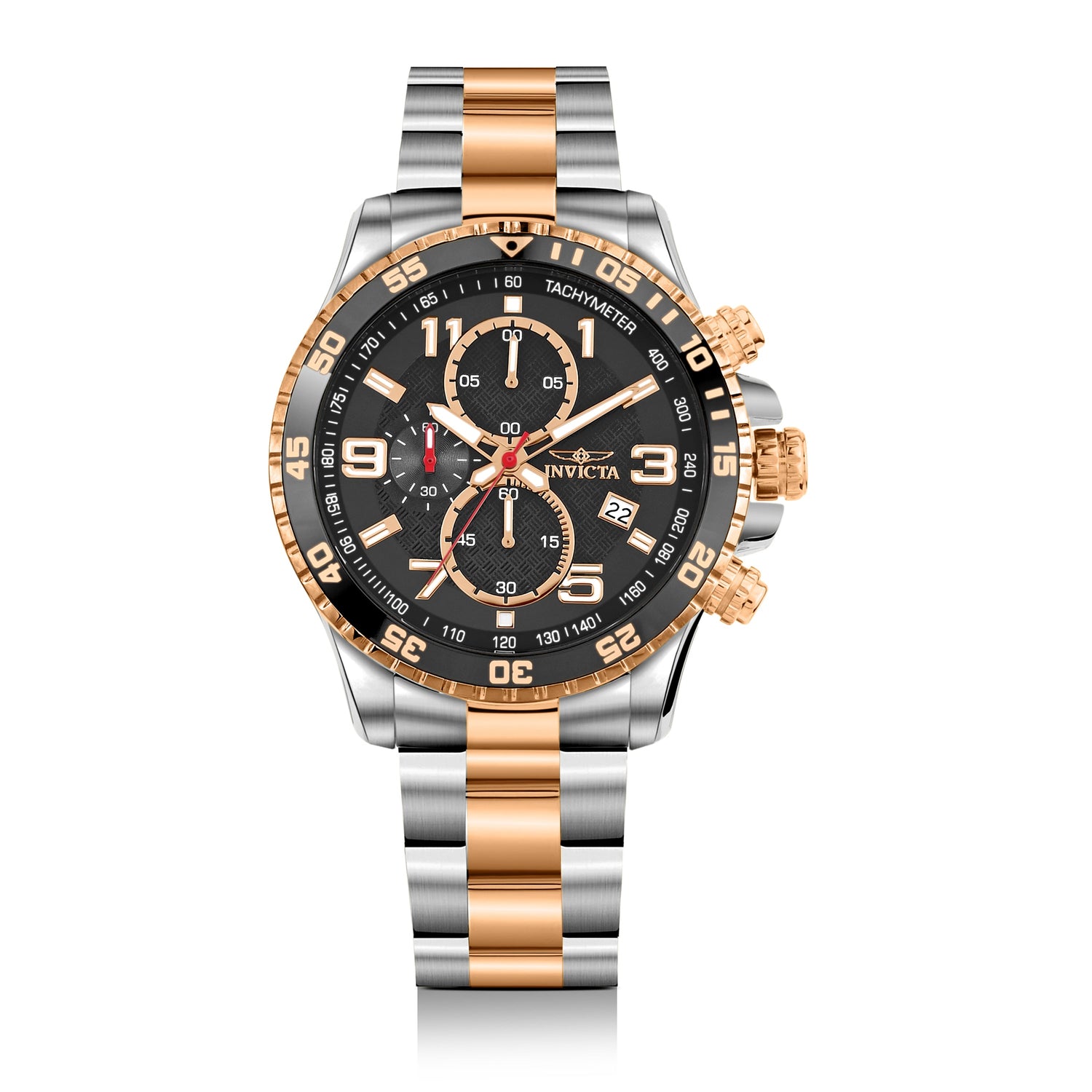 Invicta Specialty Quartz Black Dial Analog Watch For Gents - 14877