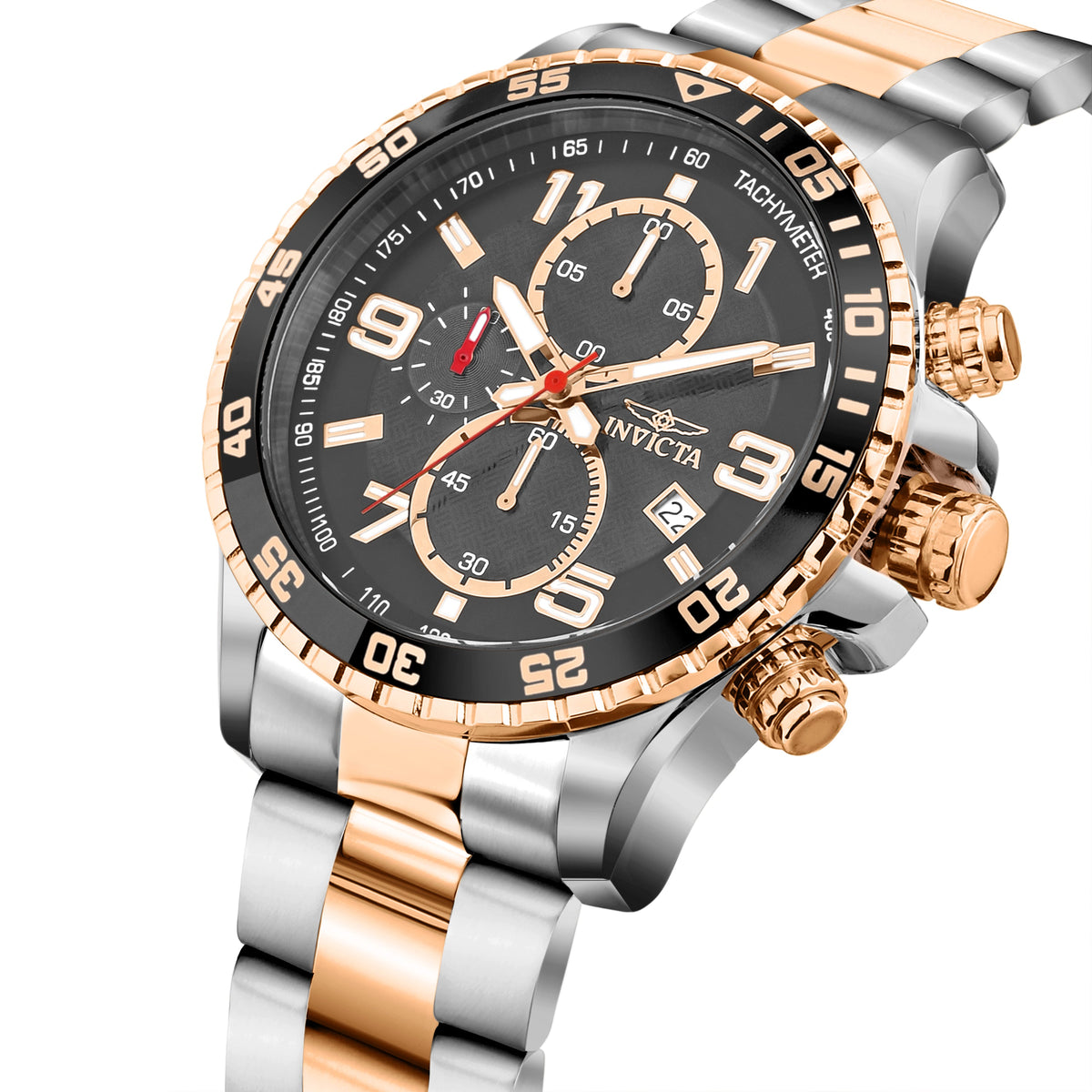 Invicta Specialty Quartz Black Dial Analog Watch For Gents - 14877