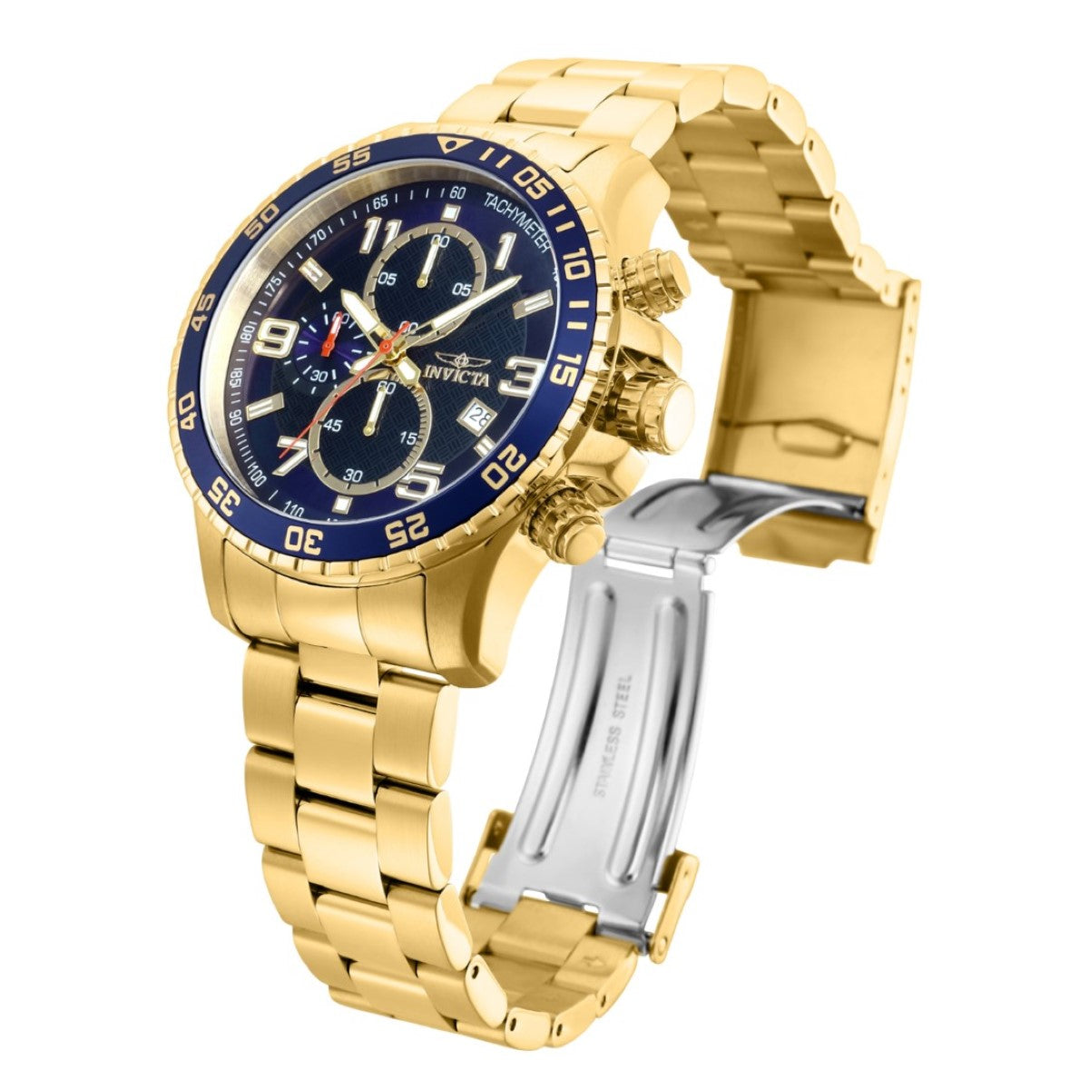 Invicta Specialty Analog Black &amp; Blue Dial Gents Watch - 14878