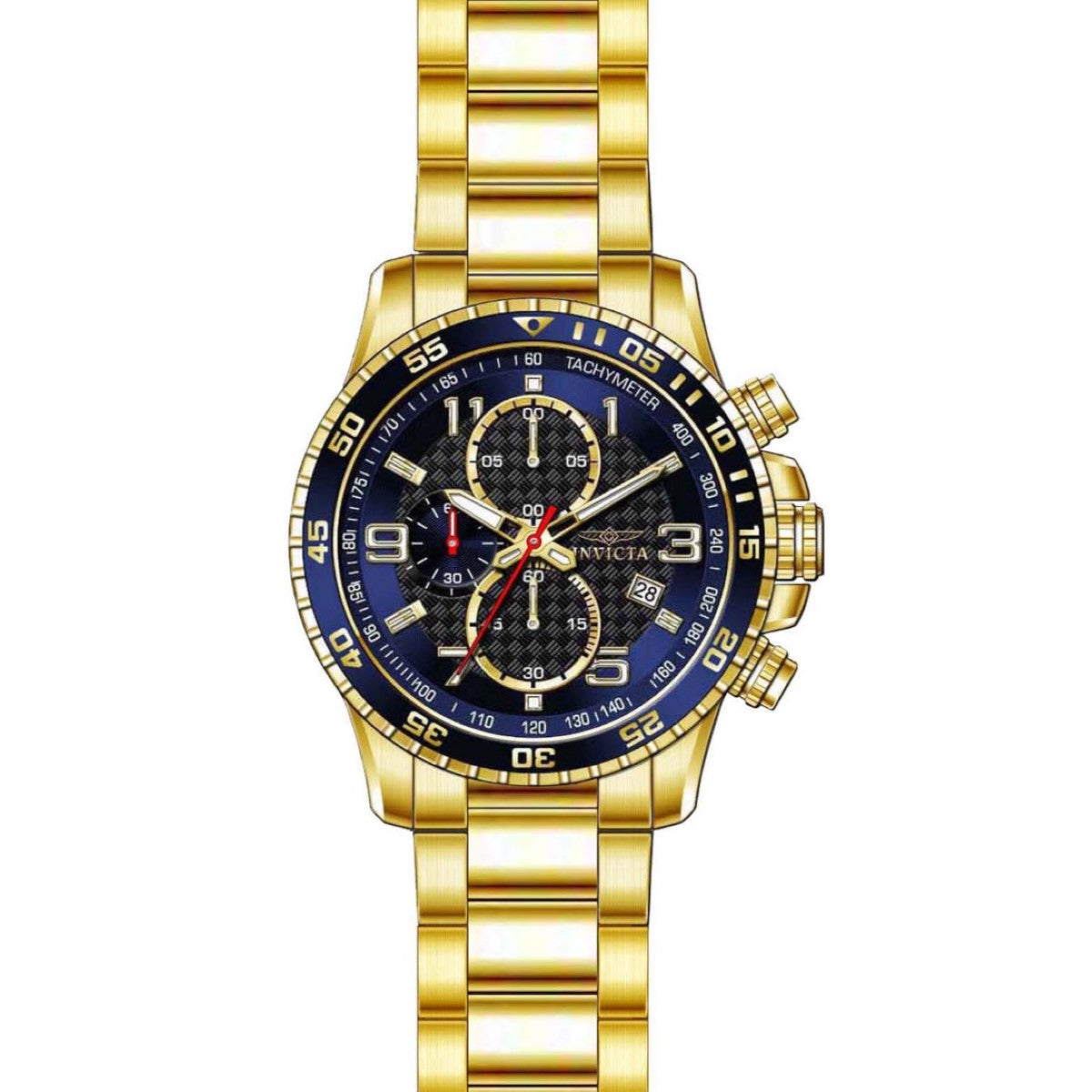 Invicta Specialty Analog Black &amp; Blue Dial Gents Watch - 14878
