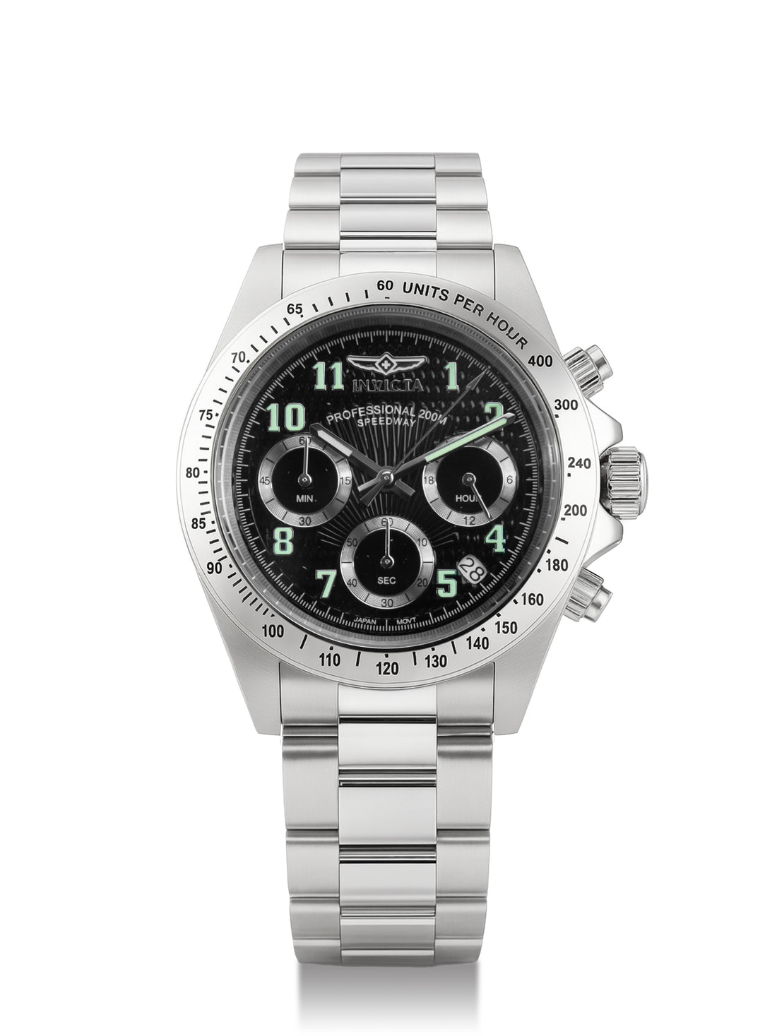 Invicta Speedway Quartz Black Dial Watch For Gents - 17025