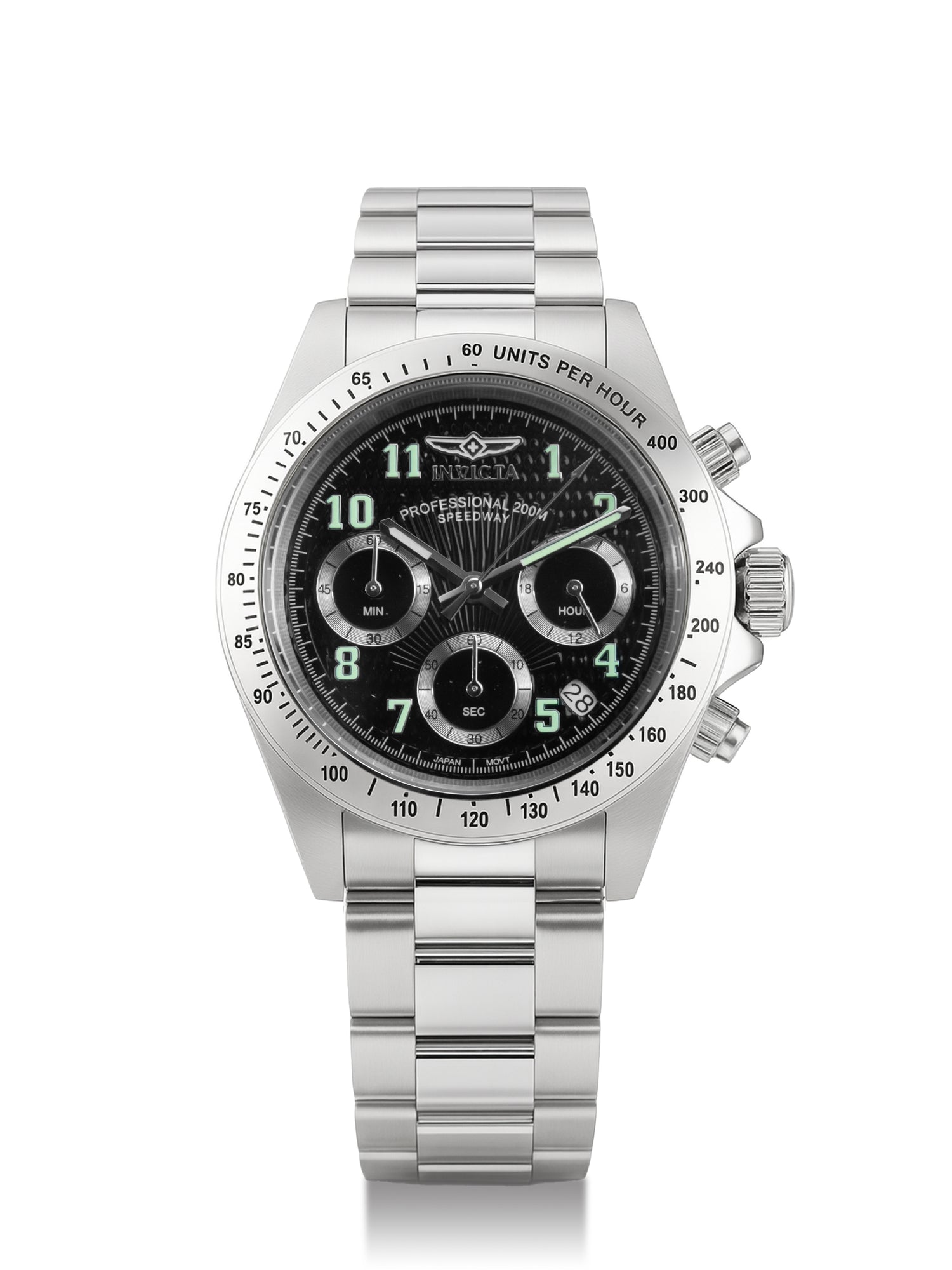Invicta Speedway Quartz Black Dial Watch For Gents - 17025