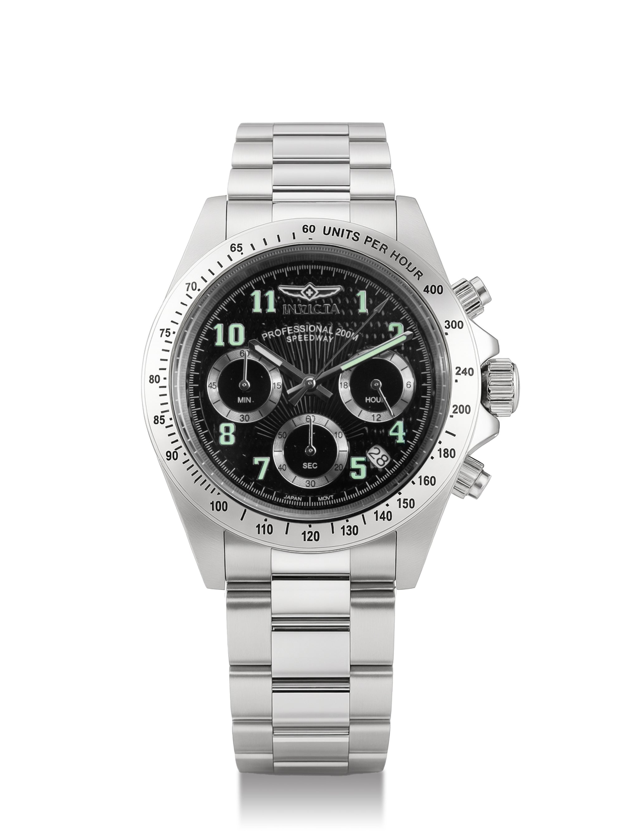 Invicta Speedway Quartz Black Dial Watch For Gents - 17025