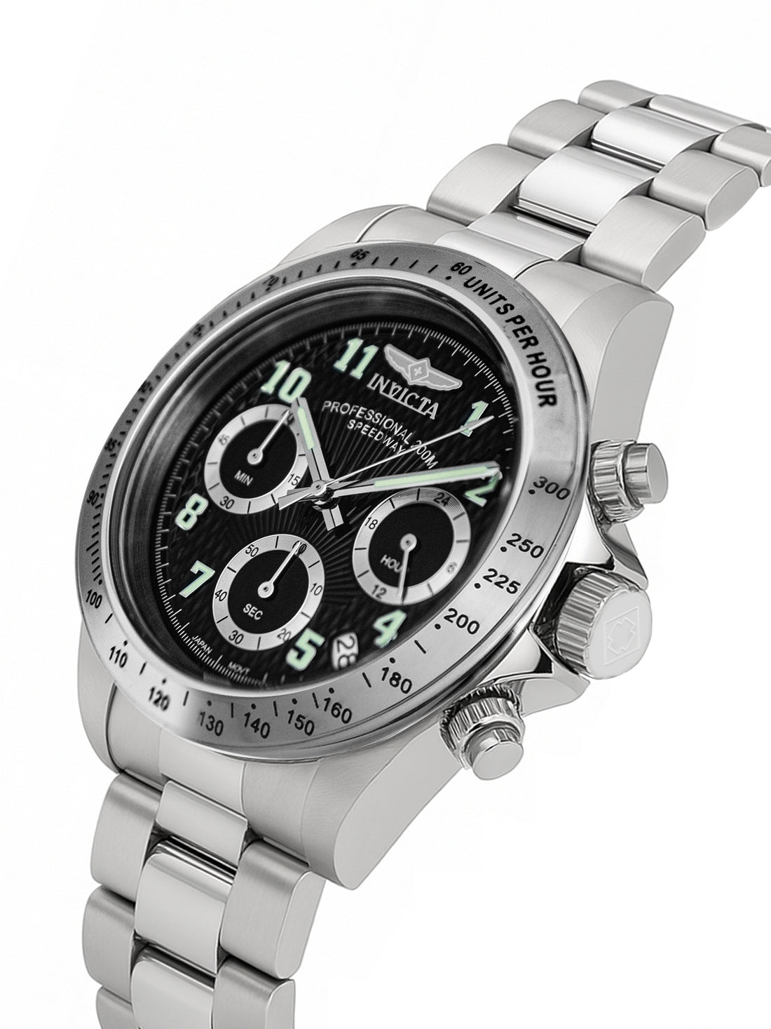 Invicta Speedway Quartz Black Dial Watch For Gents - 17025