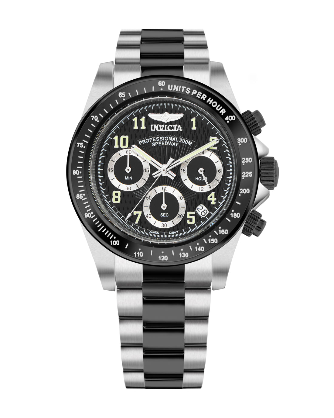Invicta Speedway Quartz TMI VD53B-14  Movement Black Dial Analog Watch For - Gents 17031