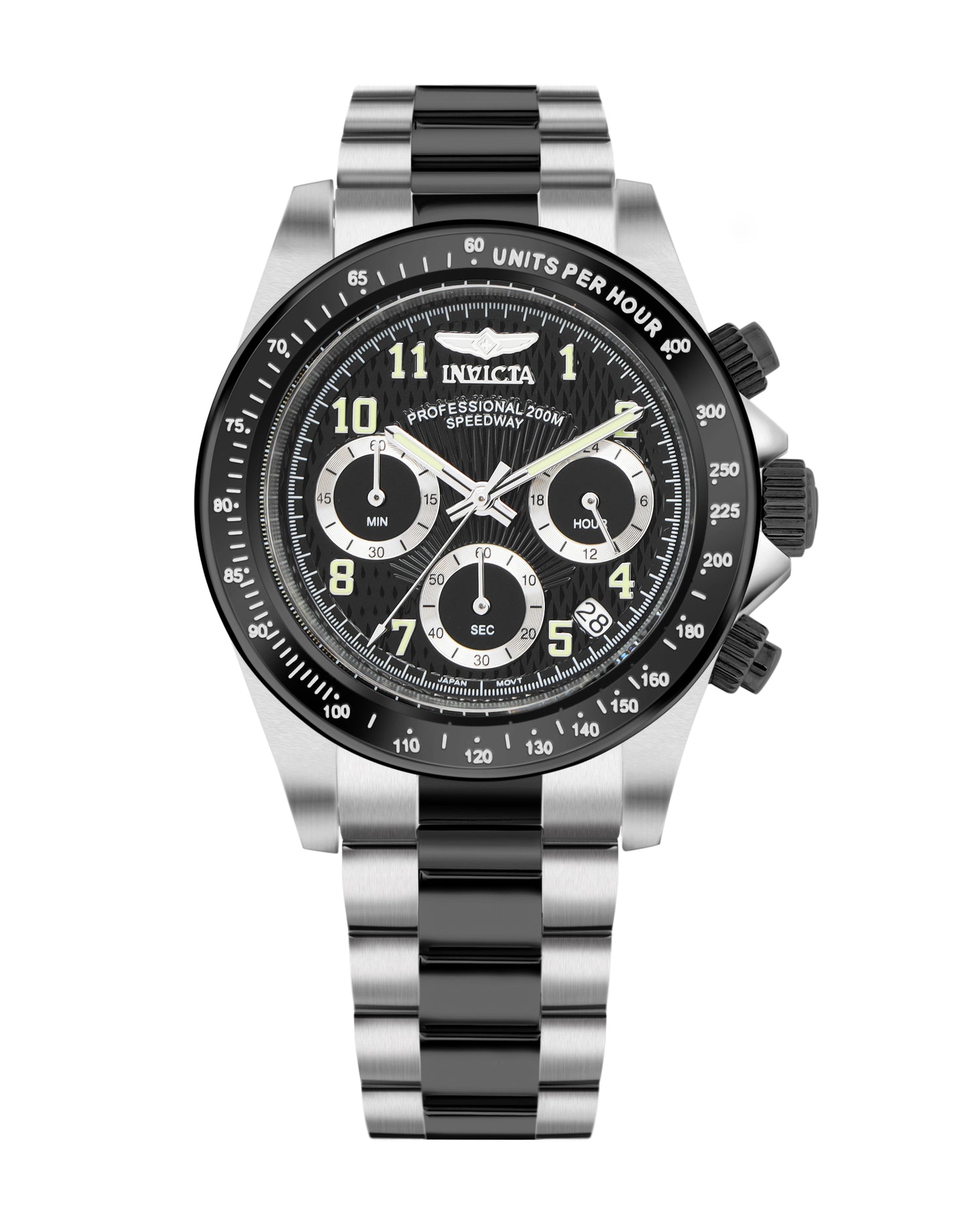Invicta Speedway Quartz TMI VD53B-14  Movement Black Dial Analog Watch For - Gents 17031