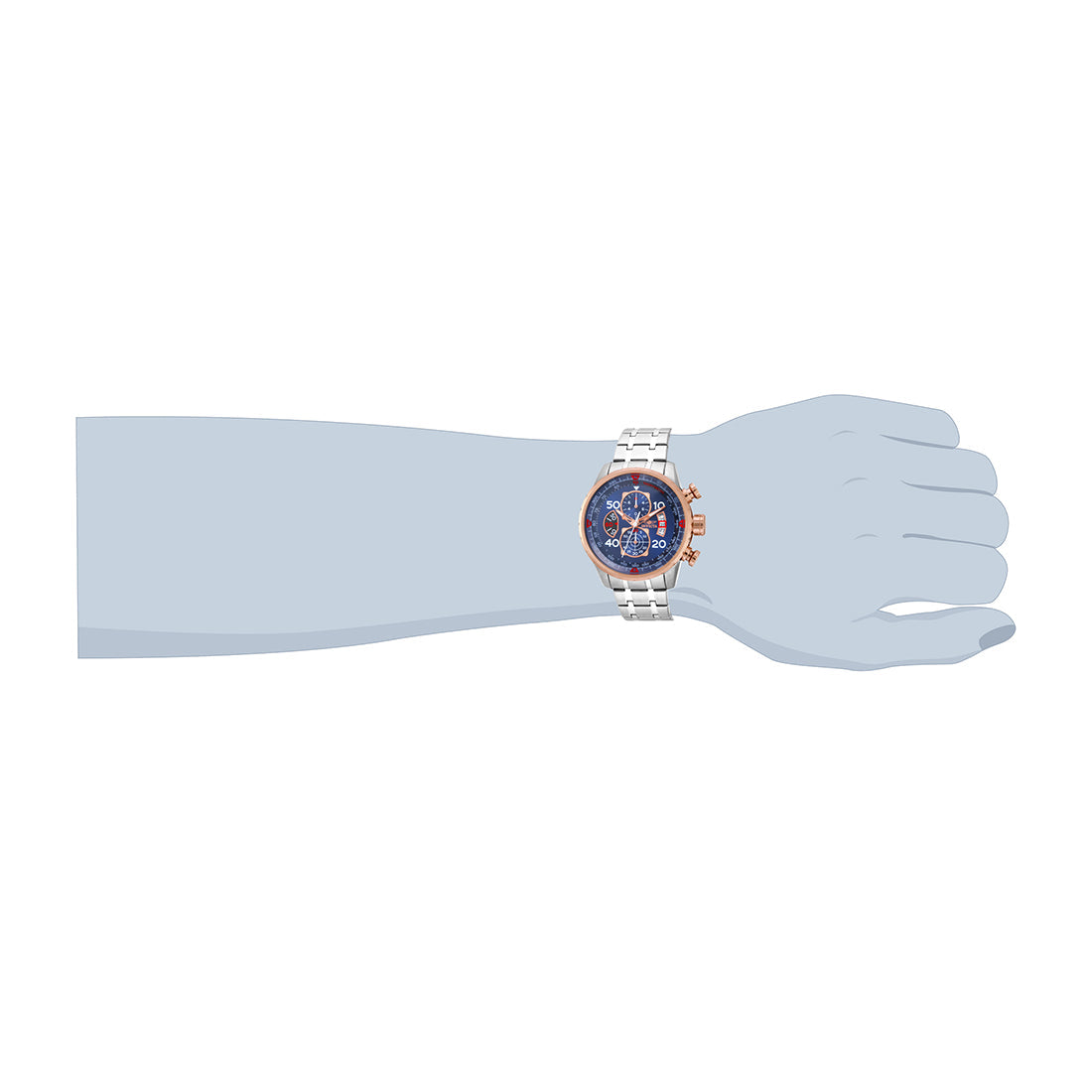 Invicta Aviator Analog Gold Dial MenS Watch-17205