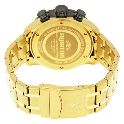 Invicta Aviator Quartz Black Dial Analog Watch For - Gents 17206