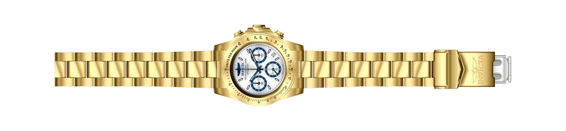 Invicta Speedway Quartz Chronograph Silver Dial Watch Stainless Steel Men&