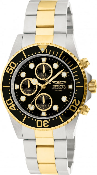 Invicta Pro Diver Quartz Black Dial Analog Watch For Gents - 1772