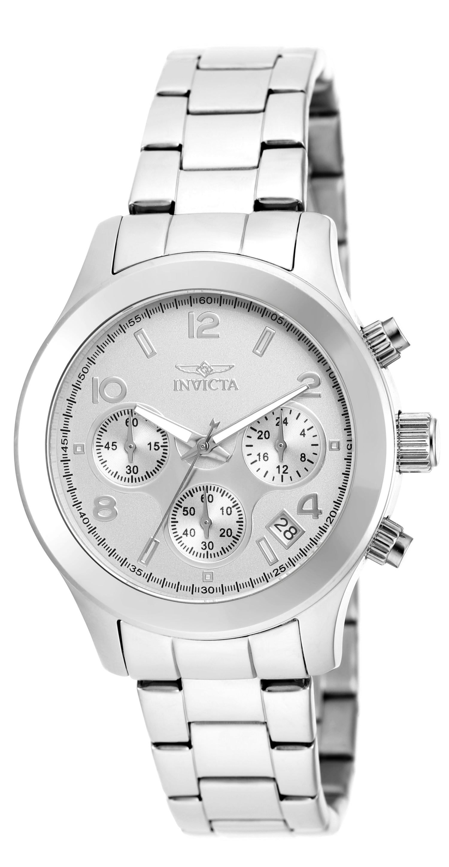 INVICTA Angel Quartz Movement Silver Analog  Dial Watch For Ladies- 19216