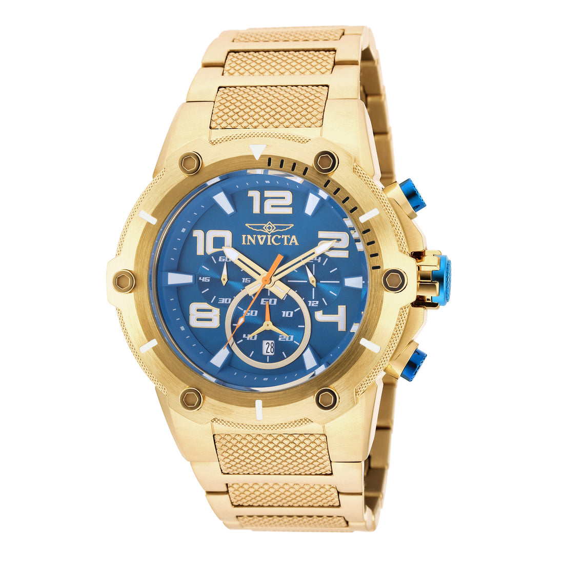 INVICTA Speedway Quartz Movement Blue Analog  Dial Watch For Gents- 19532