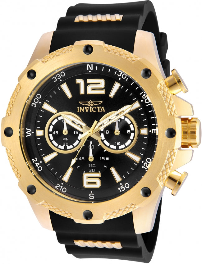Invicta I-Force Quartz Black Dial Analog Watch For - Gents 19658