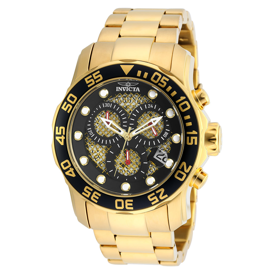 Invicta MenS 19837Syb Pro Diver 18K Gold Ion-Plated Stainless Steel Watch