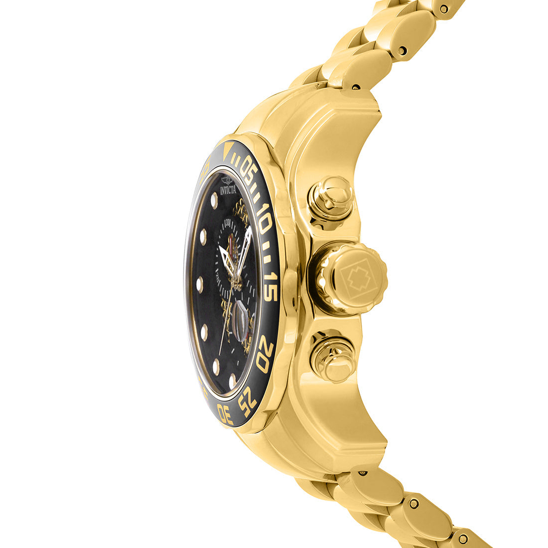 Invicta MenS 19837Syb Pro Diver 18K Gold Ion-Plated Stainless Steel Watch