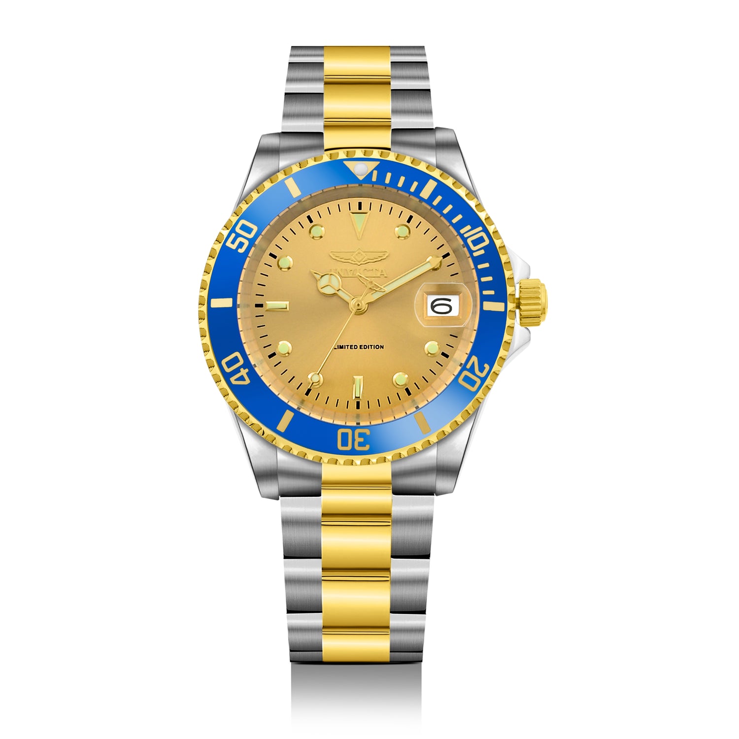 Invicta Pro Diver Automatic Gold Dial Analog Watch For - Gents 47394