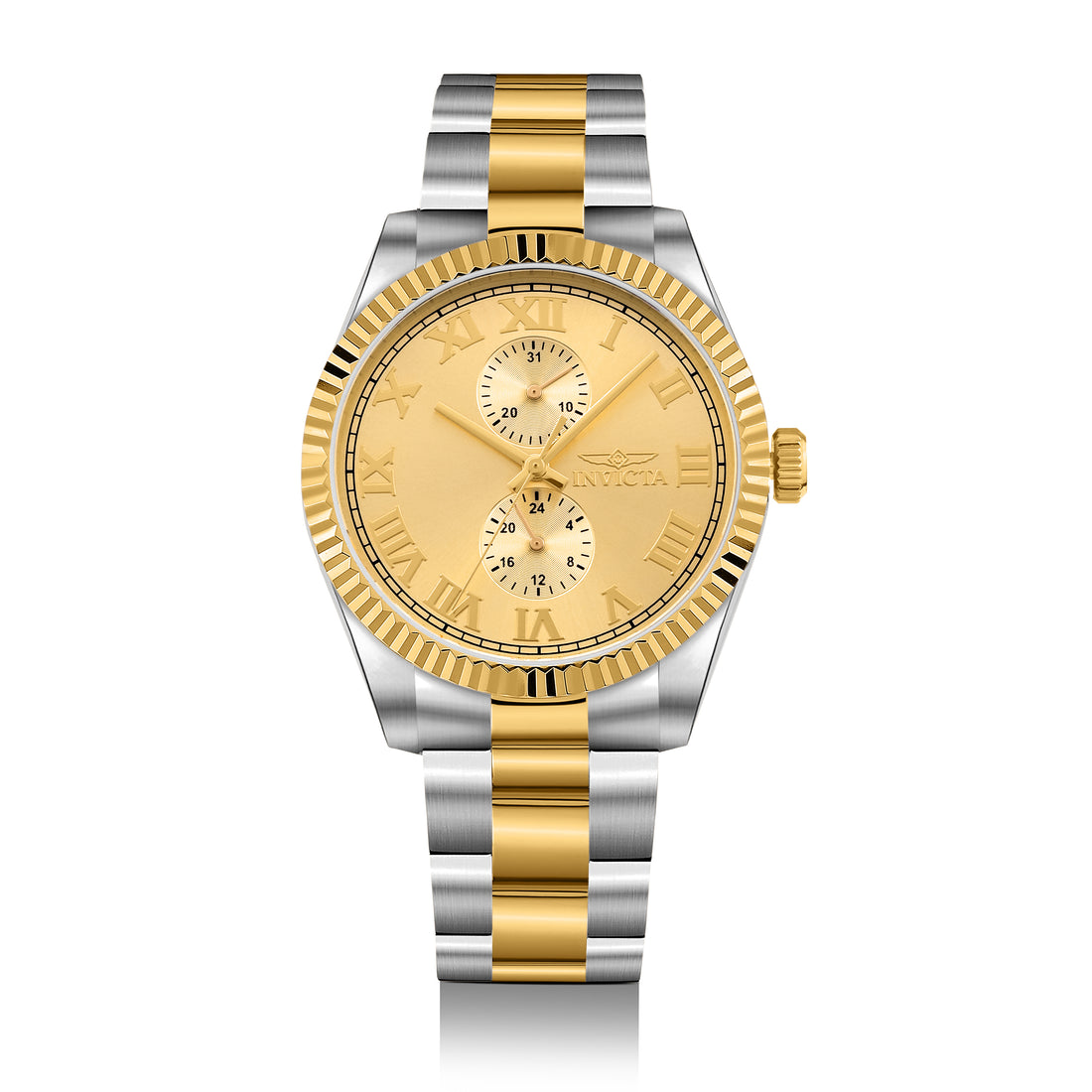 Invicta Specialty Quartz Gold Dial Analog Watch For - Gents 47428