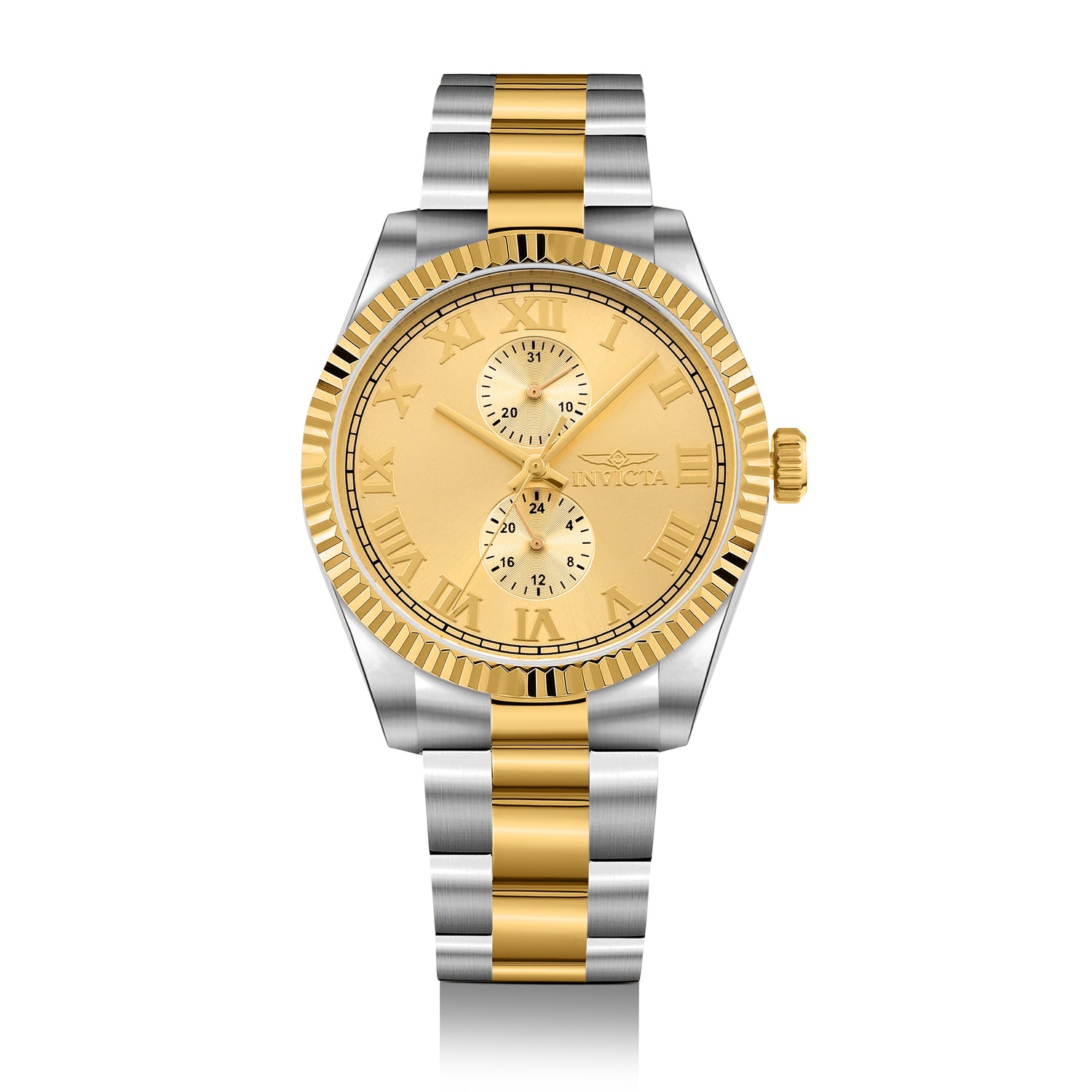 Invicta Specialty Quartz Gold Dial Analog Watch For - Gents 47428