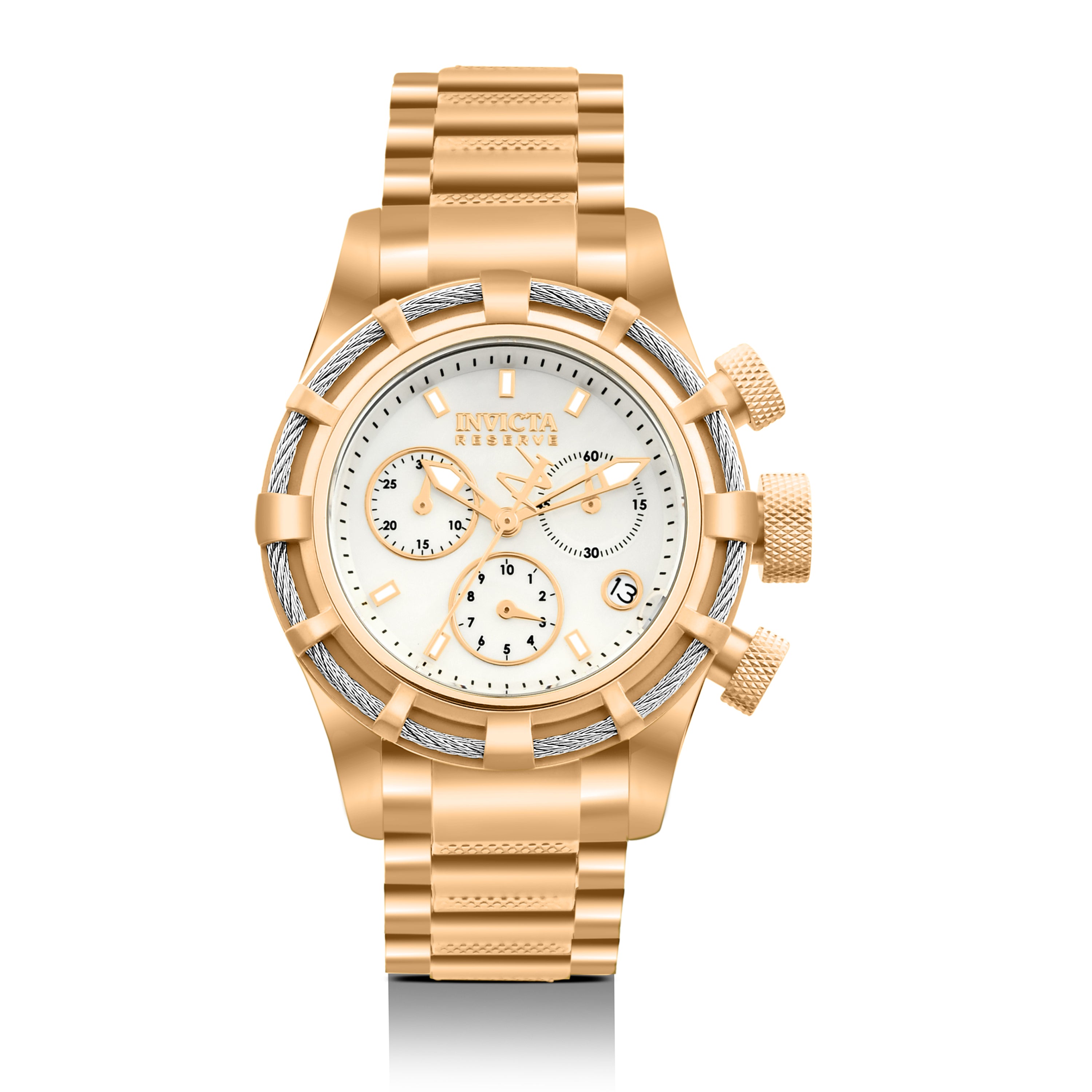 Invicta Bolt Quartz White Dial Analog Watch For - Gents 90010