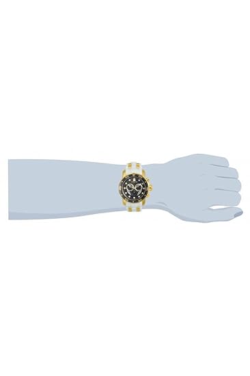 Invicta Stainless Steel Analog Black Dial Mens Watch-46831, Band Color:Silver