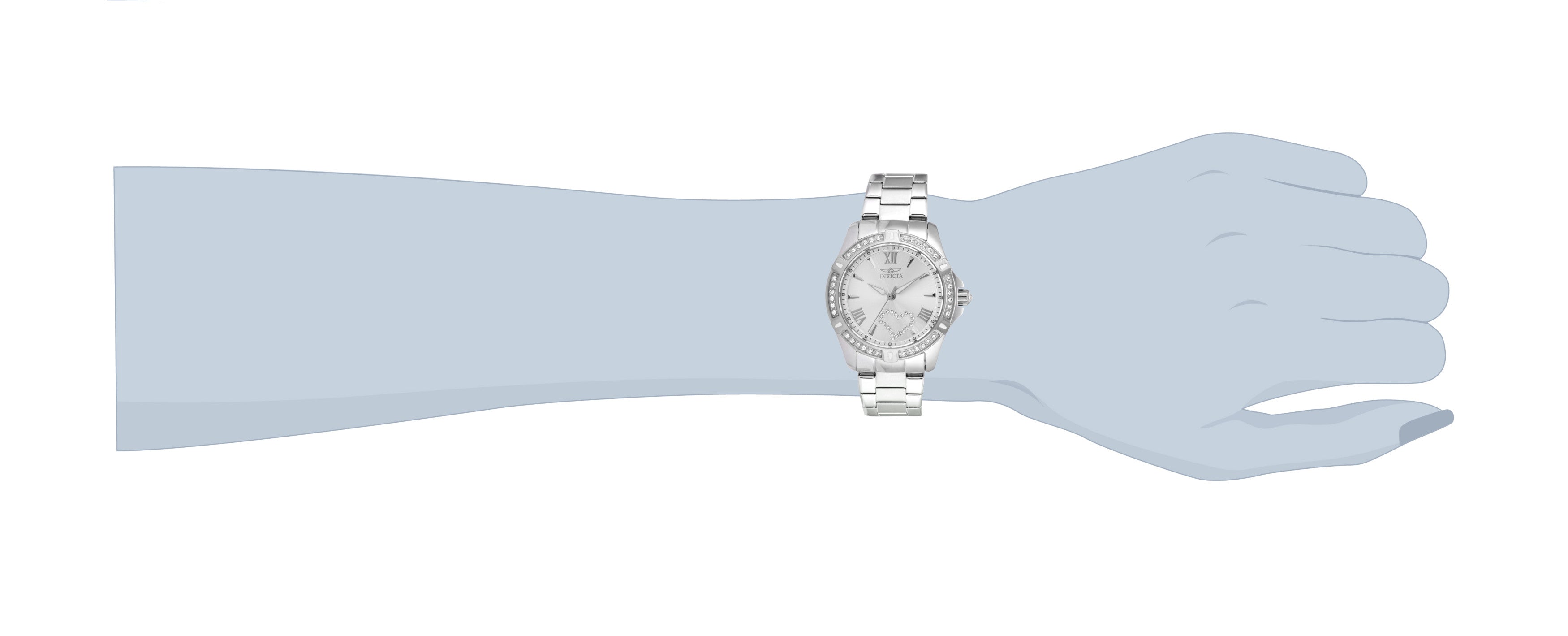 INVICTA Angel Quartz Movement Silver Analog  Dial Watch For Ladies- 21383