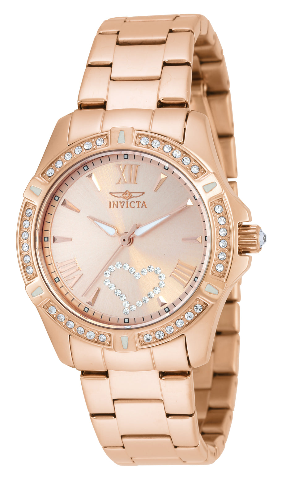 INVICTA Angel Quartz Movement Rose Gold Analog  Dial Watch For Ladies- 21417