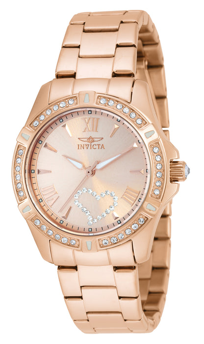 INVICTA Angel Quartz Movement Rose Gold Analog  Dial Watch For Ladies- 21417