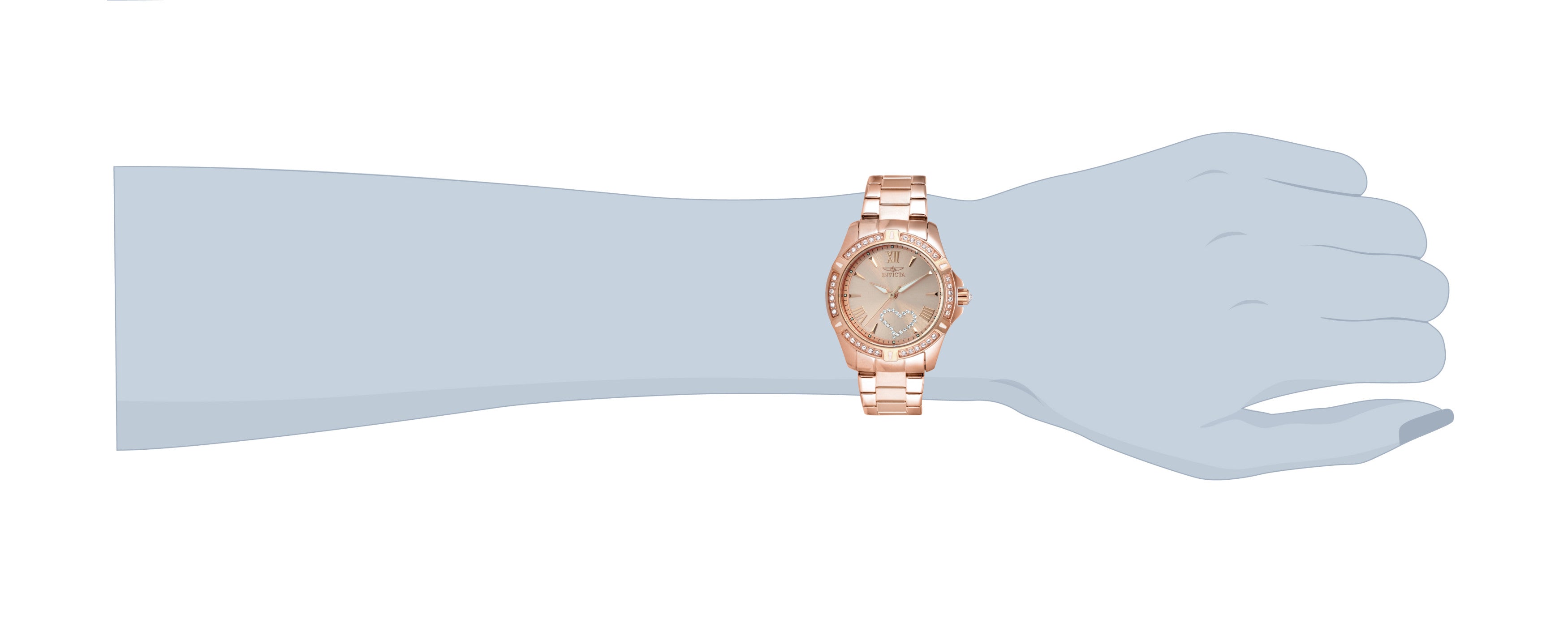 INVICTA Angel Quartz Movement Rose Gold Analog  Dial Watch For Ladies- 21417