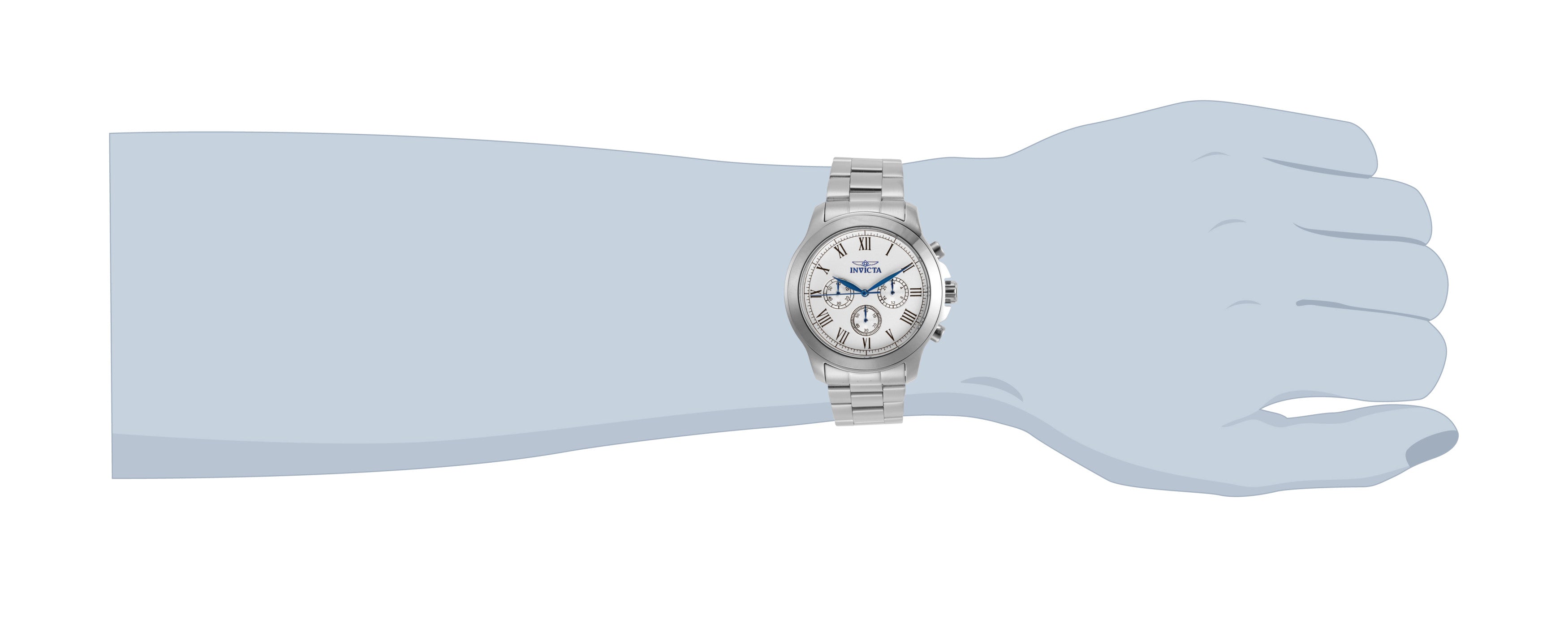 INVICTA Specialty Quartz Movement Silver Analog  Dial Watch For Gents- 21657