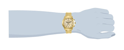 INVICTA Specialty Quartz Movement Gold Analog  Dial Watch For Gents- 21658