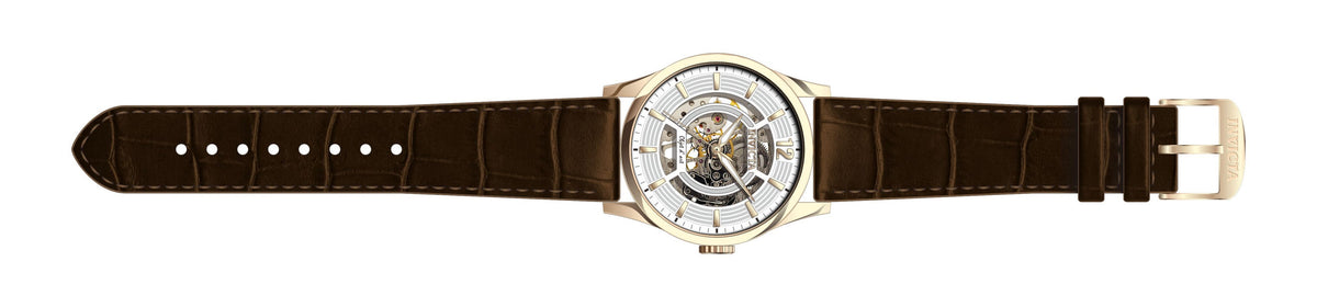 Invicta Leather Casual Analog White Dial Mens Watch-22596