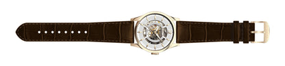 Invicta Leather Casual Analog White Dial Mens Watch-22596