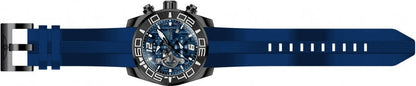 Invicta Silicone Casual Chronograph Blue Dial Men&