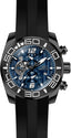 Invicta Silicone Pro Diver Analog Blue Dial,Band Color Black Men's Watch-22813