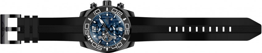 Invicta Silicone Pro Diver Analog Blue Dial,Band Color Black Mens Watch-22813